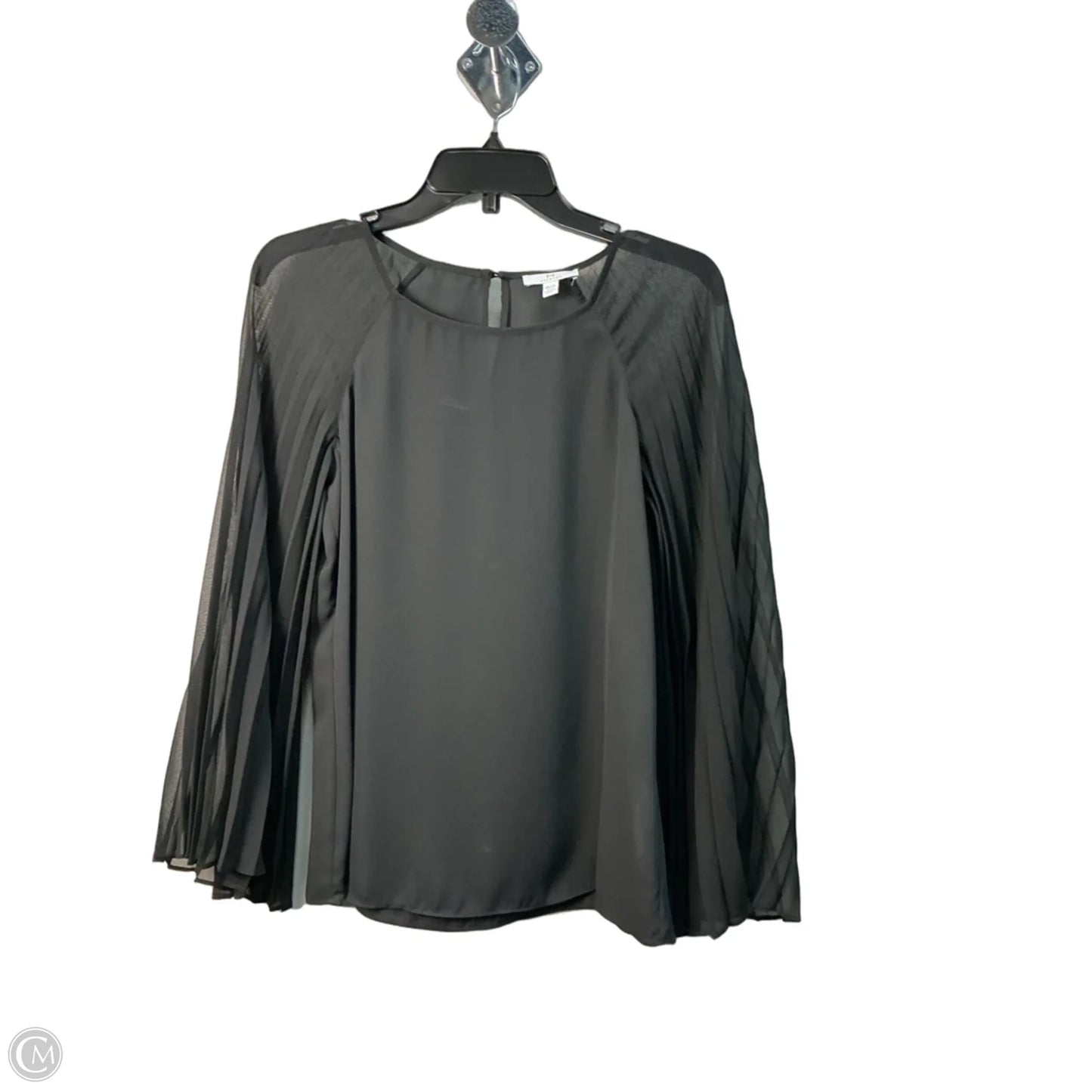 Top Long Sleeve Designer By Halston In Black, Size: Xs