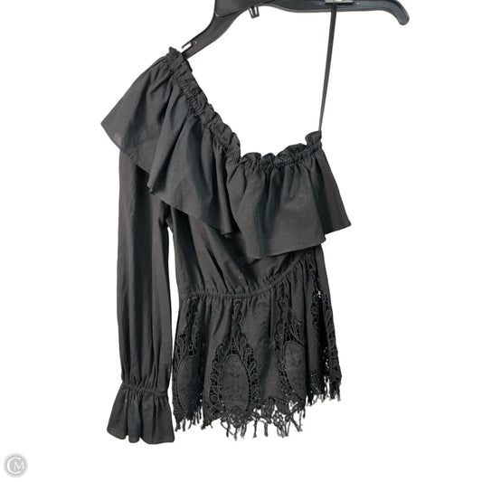 Top Long Sleeve By Bcbgmaxazria In Black, Size: Xs
