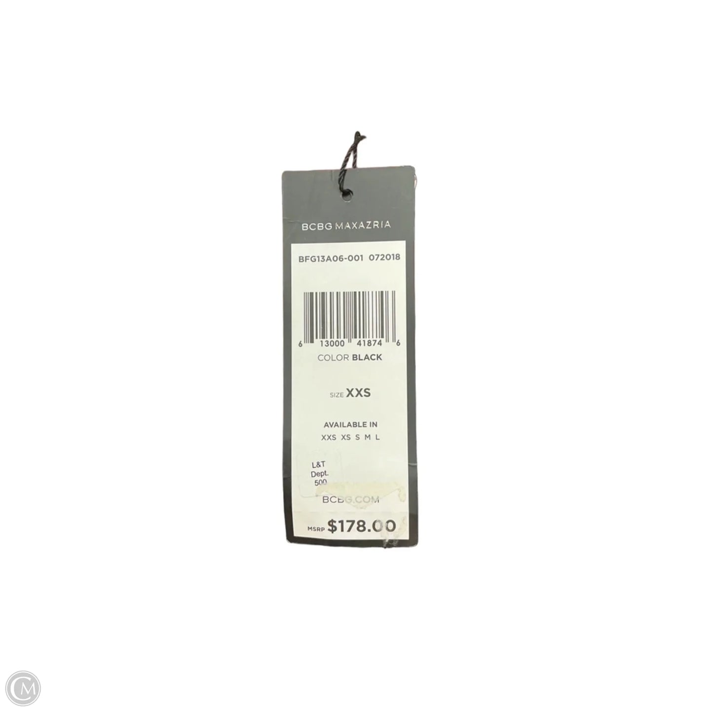 Top Long Sleeve By Bcbgmaxazria In Black, Size: Xs