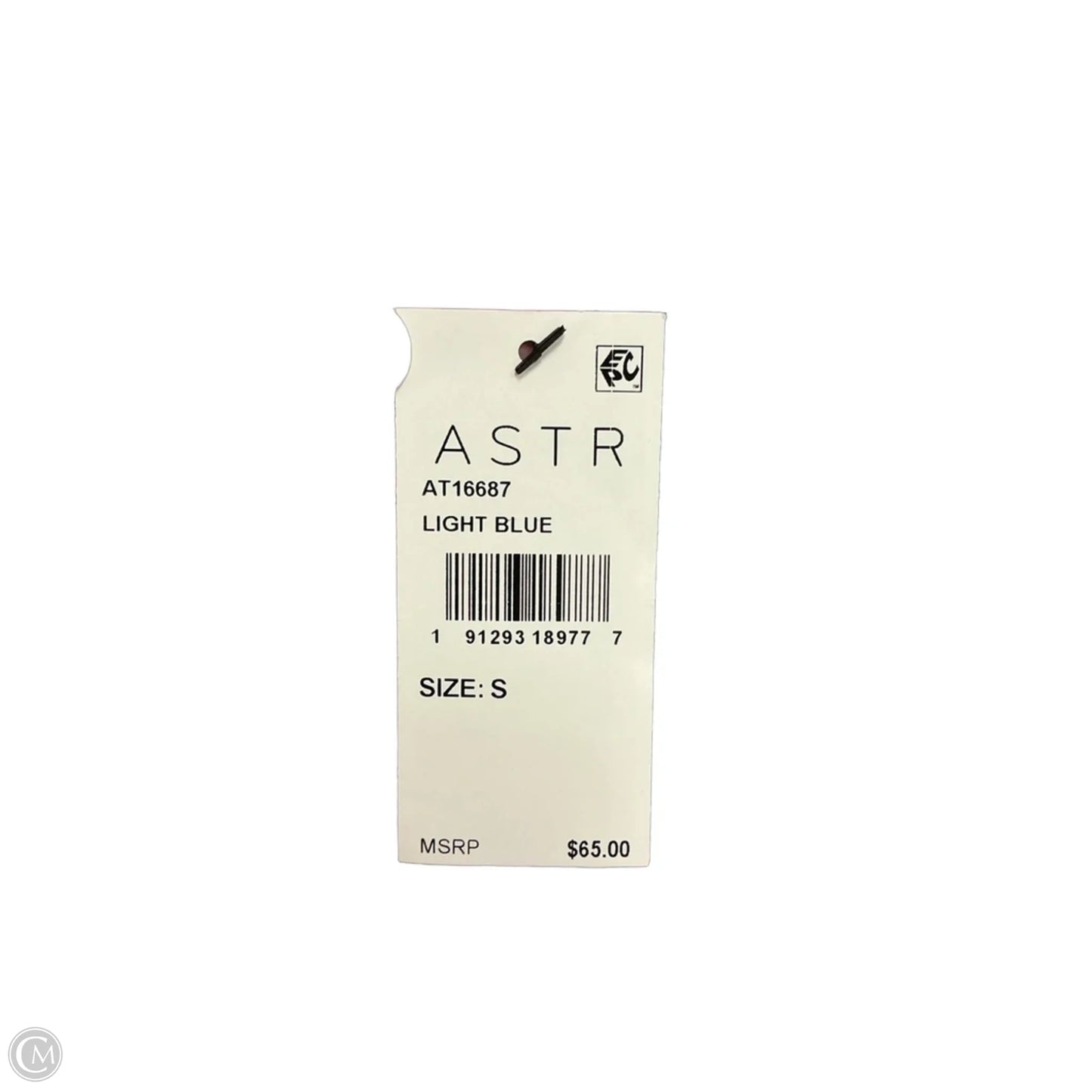Top Short Sleeve By Astr In Blue, Size: S