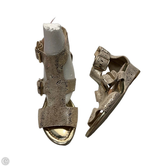 Sandals Heels Wedge By Donald Pliner In Gold, Size: 7.5