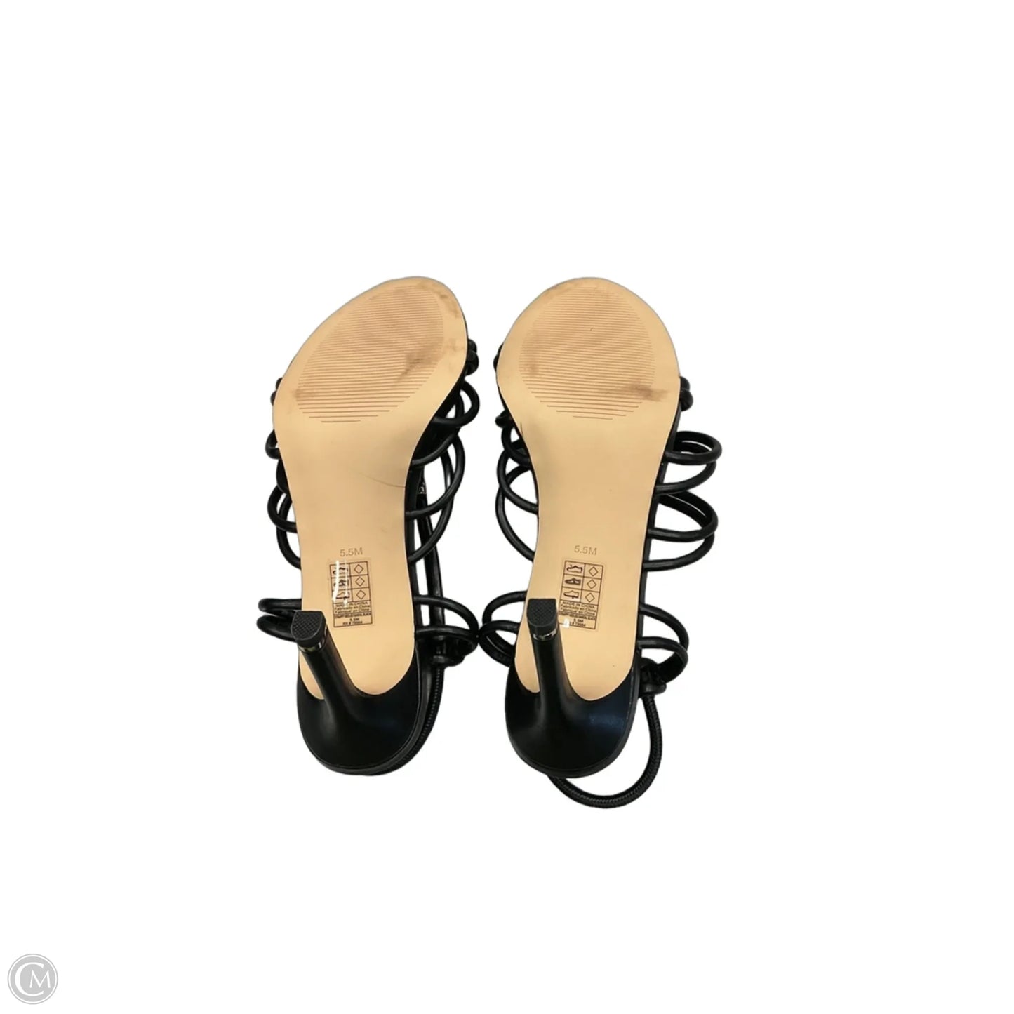 Sandals Heels Stiletto By White House Black Market In Black, Size: 5.5