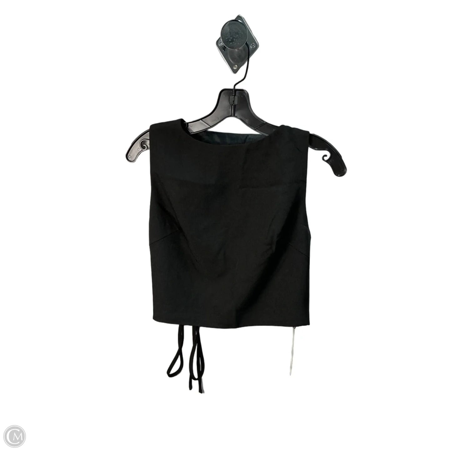 Top Sleeveless By Commense In Black, Size: M