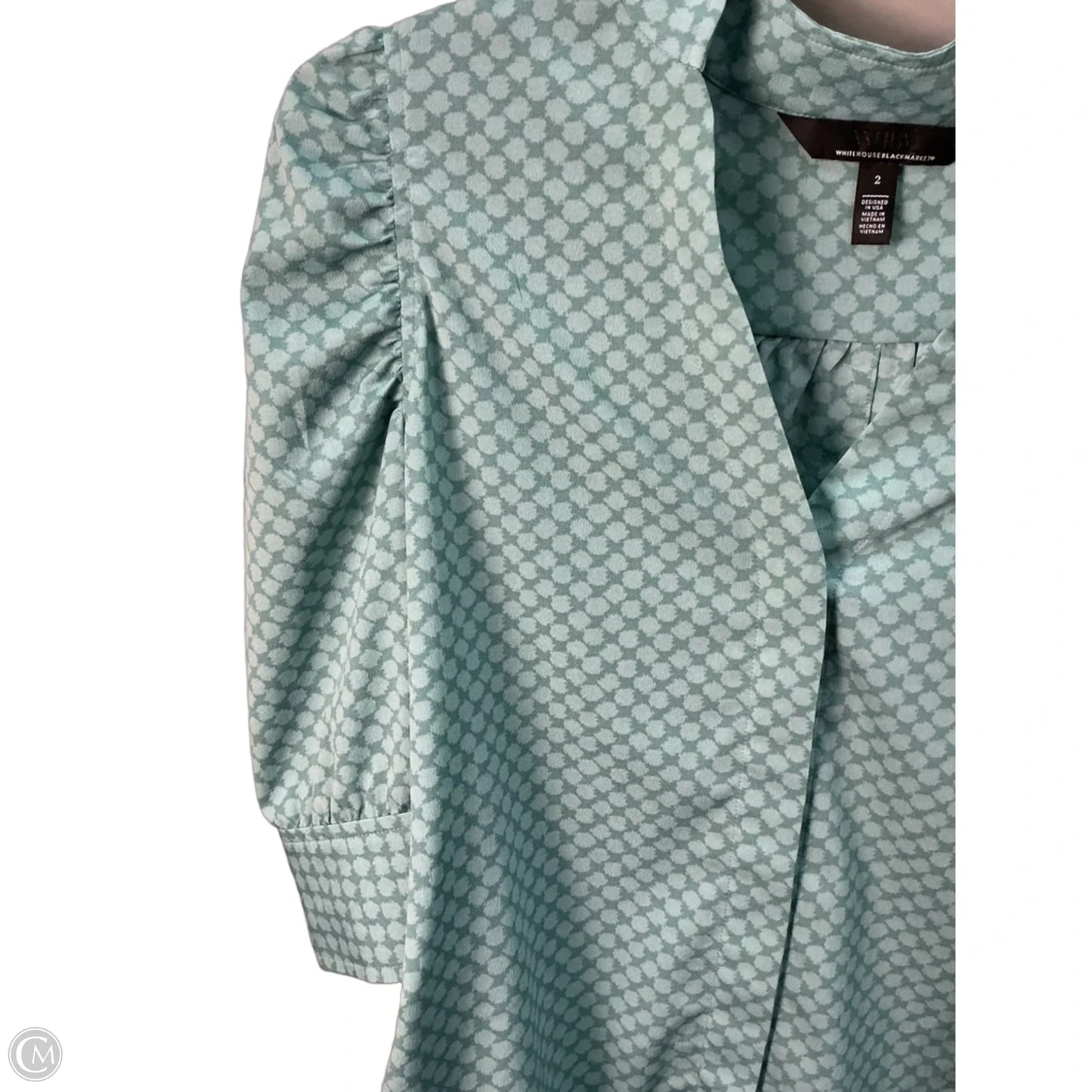 Top Short Sleeve By White House Black Market In Green, Size: Xs