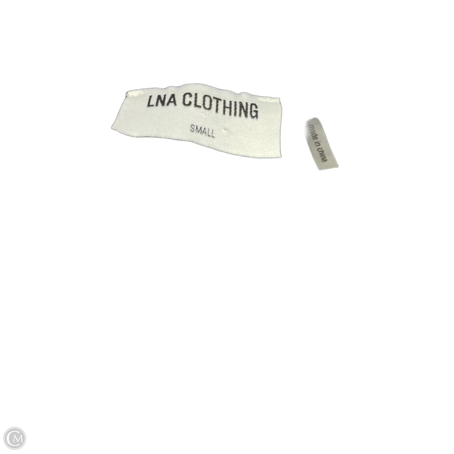 Top Sleeveless By Lna In Black & Silver, Size: S