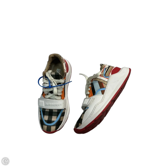 Shoes Luxury Designer By Burberry In Multi-colored, Size: 9