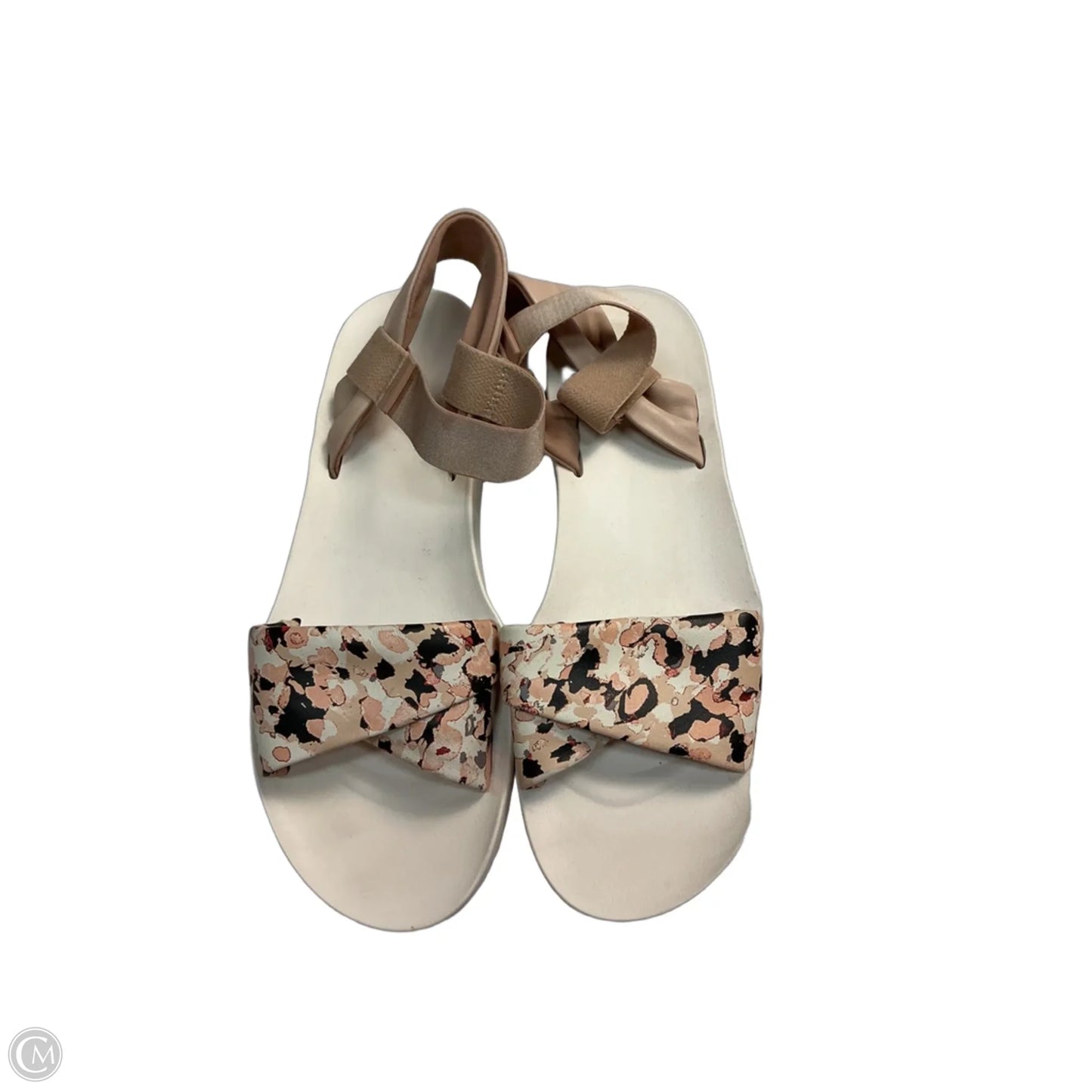 Sandals Flats By Clarks In Black & Tan, Size: 9