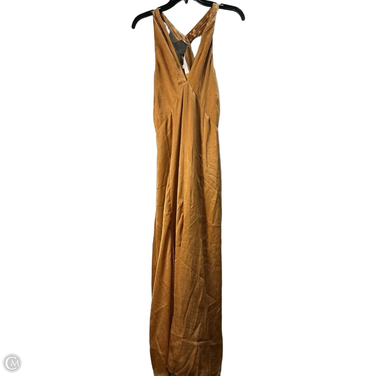 Dress Casual Maxi By Loft In Gold, Size: M