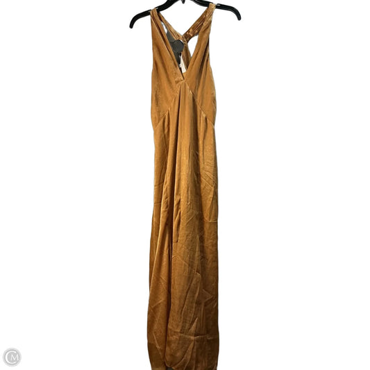 Dress Casual Maxi By Loft In Gold, Size: M