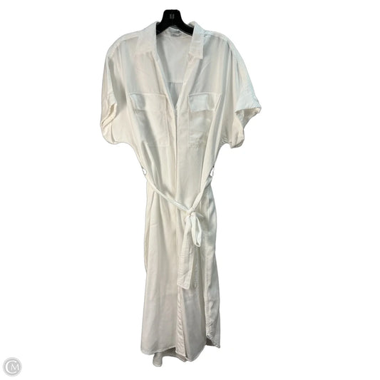 Dress Casual Midi By Babaton In White, Size: L