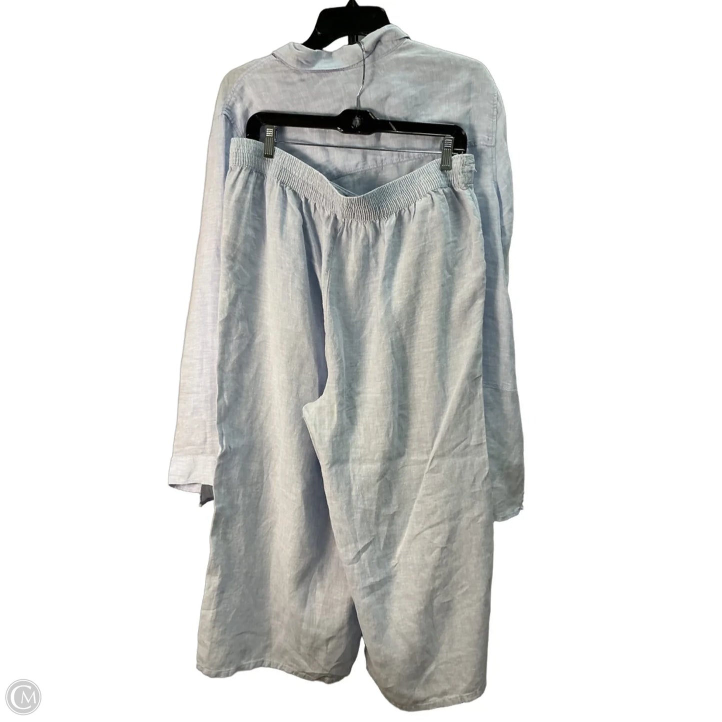 Pants Set 2pc By Tahari In Blue, Size: Xl