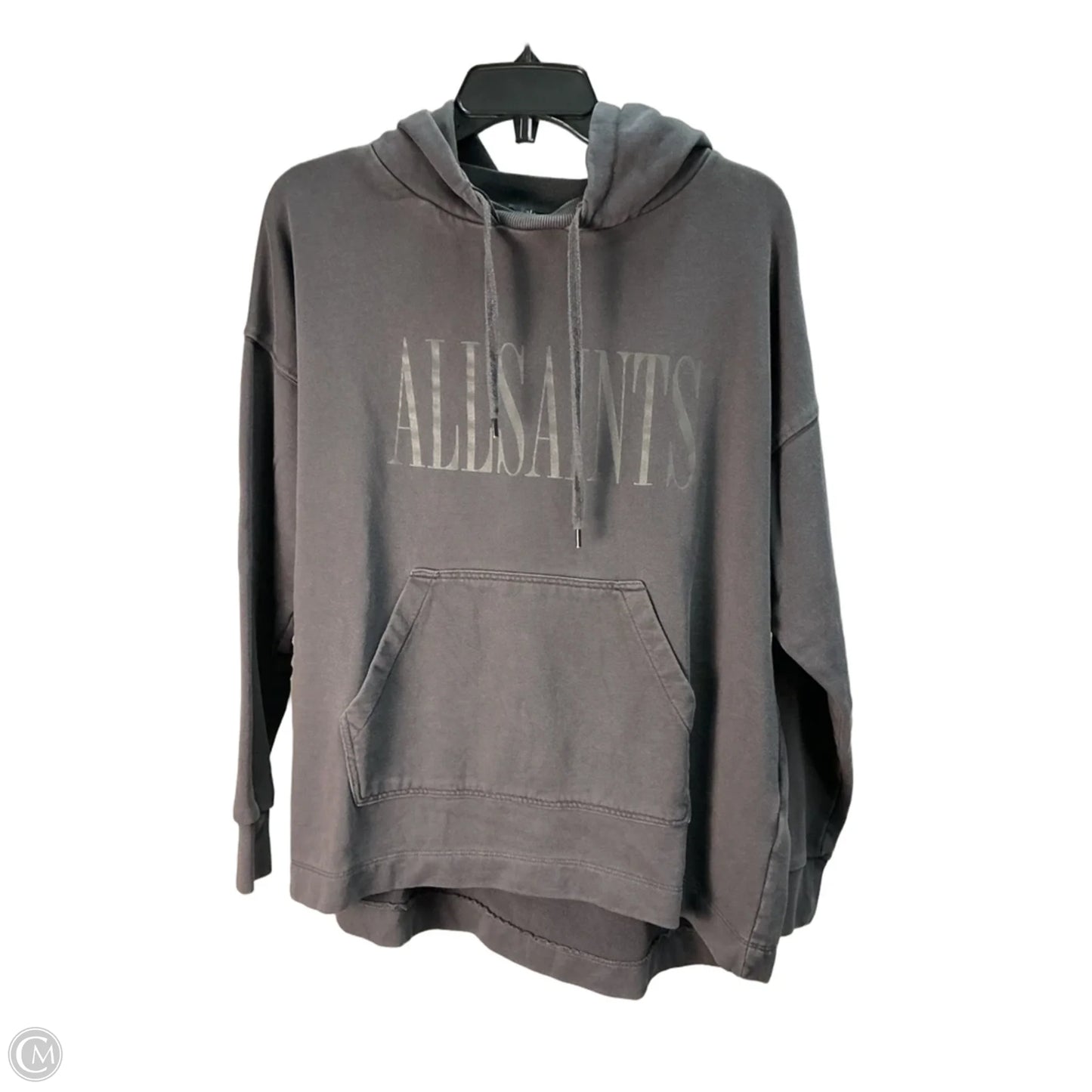 Sweatshirt Hoodie By All Saints In Grey, Size: S