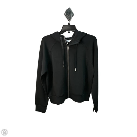 Sweatshirt Hoodie By Spanx In Black, Size: M