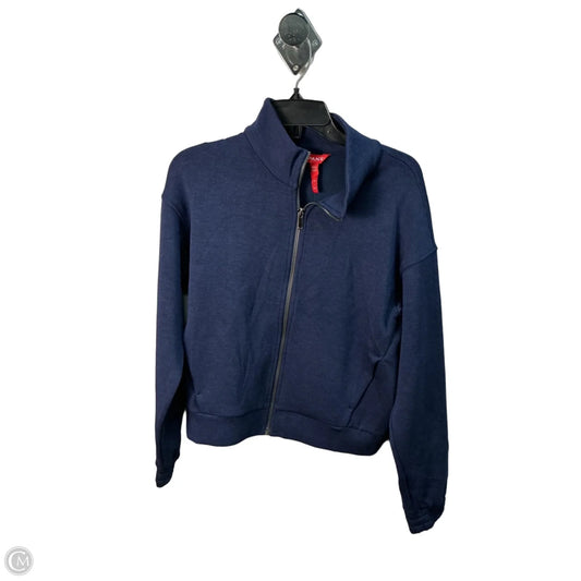 Athletic Sweatshirt Collar By Spanx In Blue, Size: M