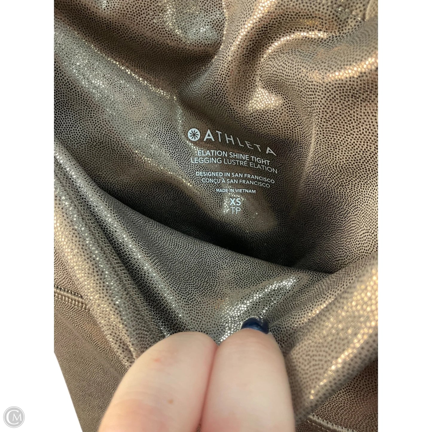 Athletic Leggings Capris By Athleta In Gold, Size: Xs