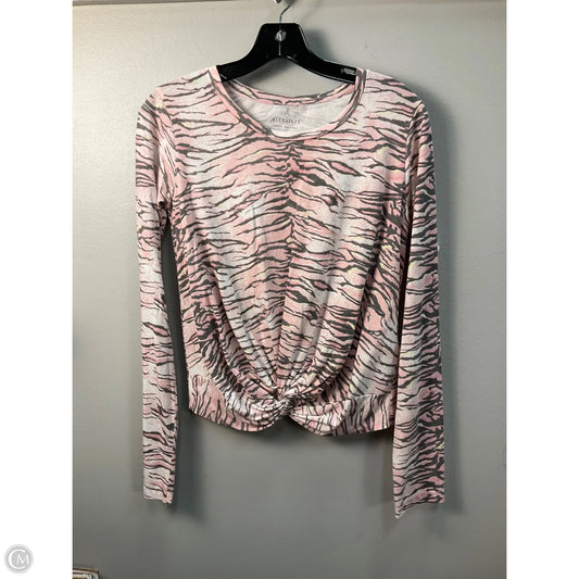 Top Long Sleeve Designer By All Saints In Animal Print, Size: M
