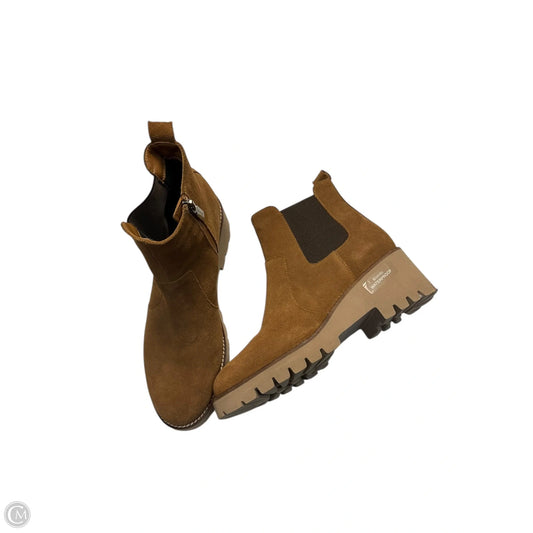 Boots Ankle Flats By Blondo In Brown, Size: 8