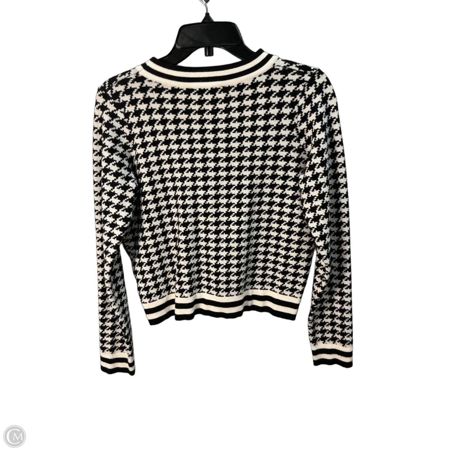 Sweater By Cyrus In Black & Cream, Size: S