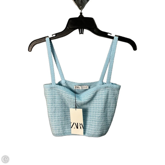 Tank Top By Zara In Blue, Size: S