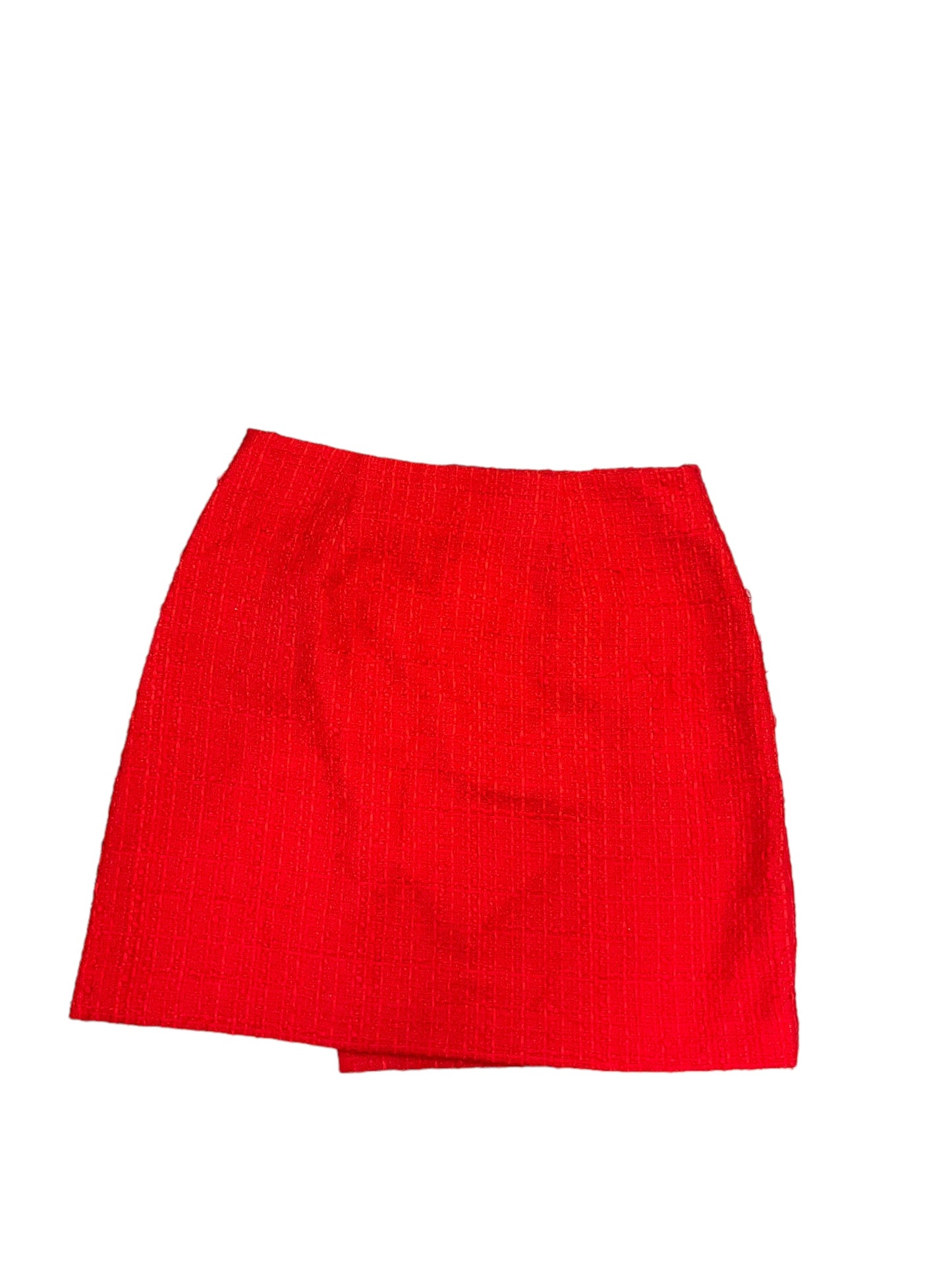 Red Skirt Mini & Short Loft, Size 4