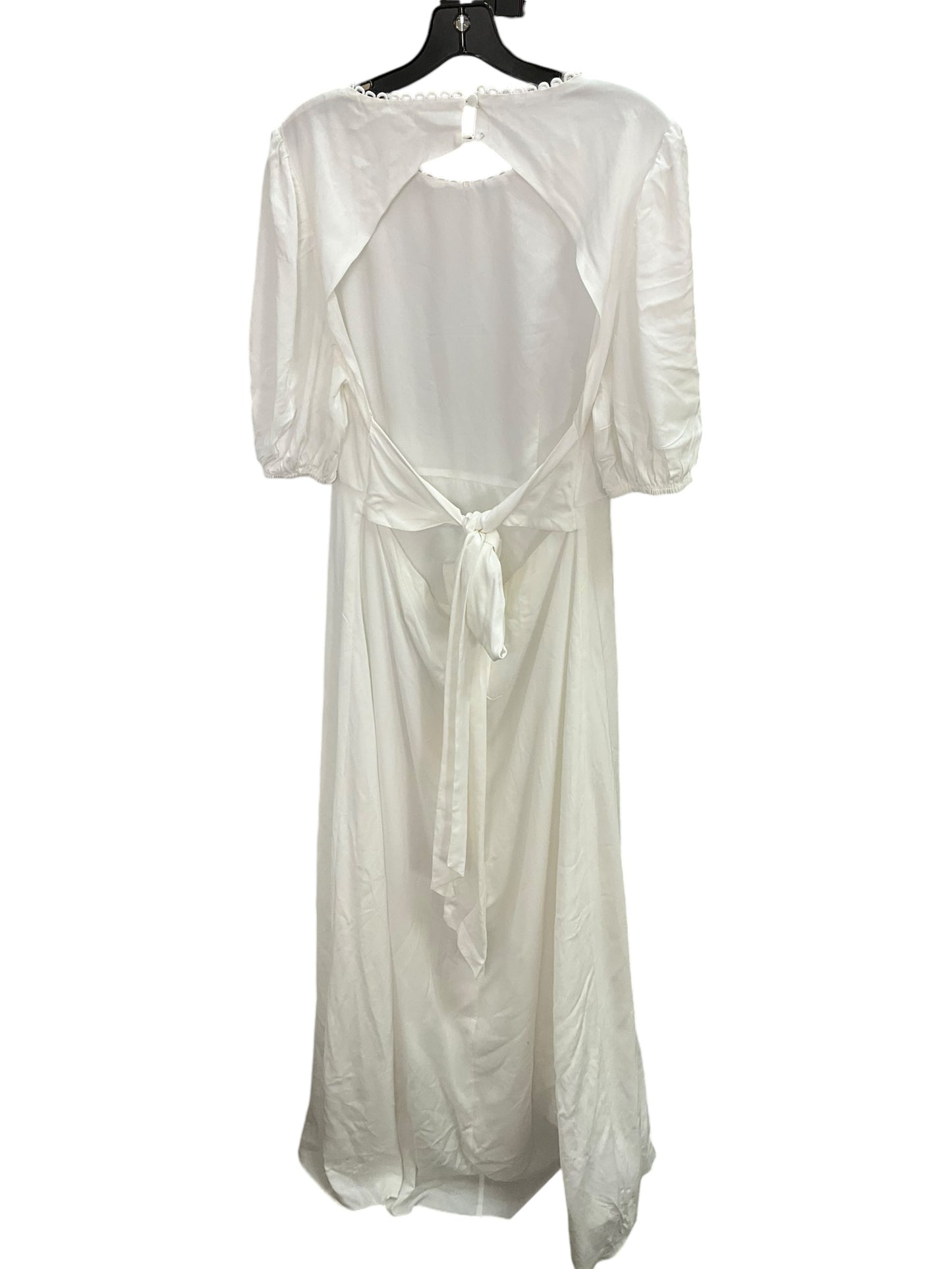 Dress Casual Maxi By Cmc In White, Size: L