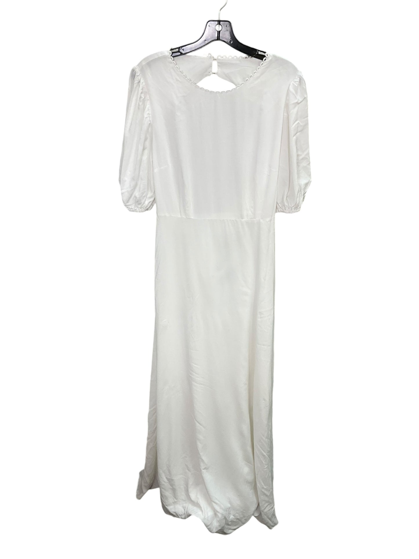 Dress Casual Maxi By Cmc In White, Size: L