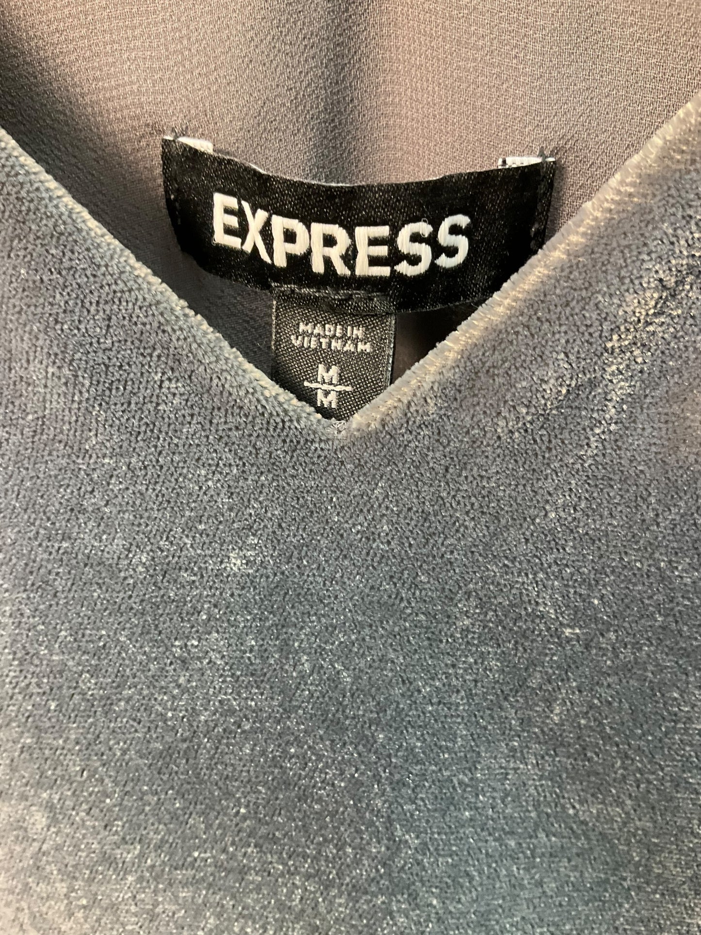 Top Sleeveless By Express O In Grey, Size: M