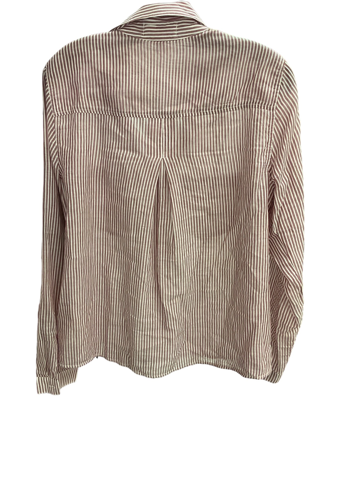 Top Long Sleeve By Cloth And Stone In Striped, Size: M