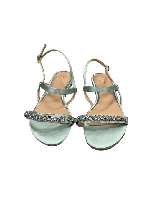 Sandals Designer By Badgley Mischka In Mint, Size: 10