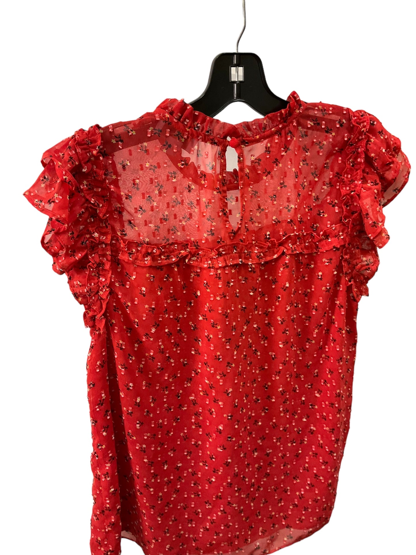 Top Sleeveless By Cece In Red, Size: M