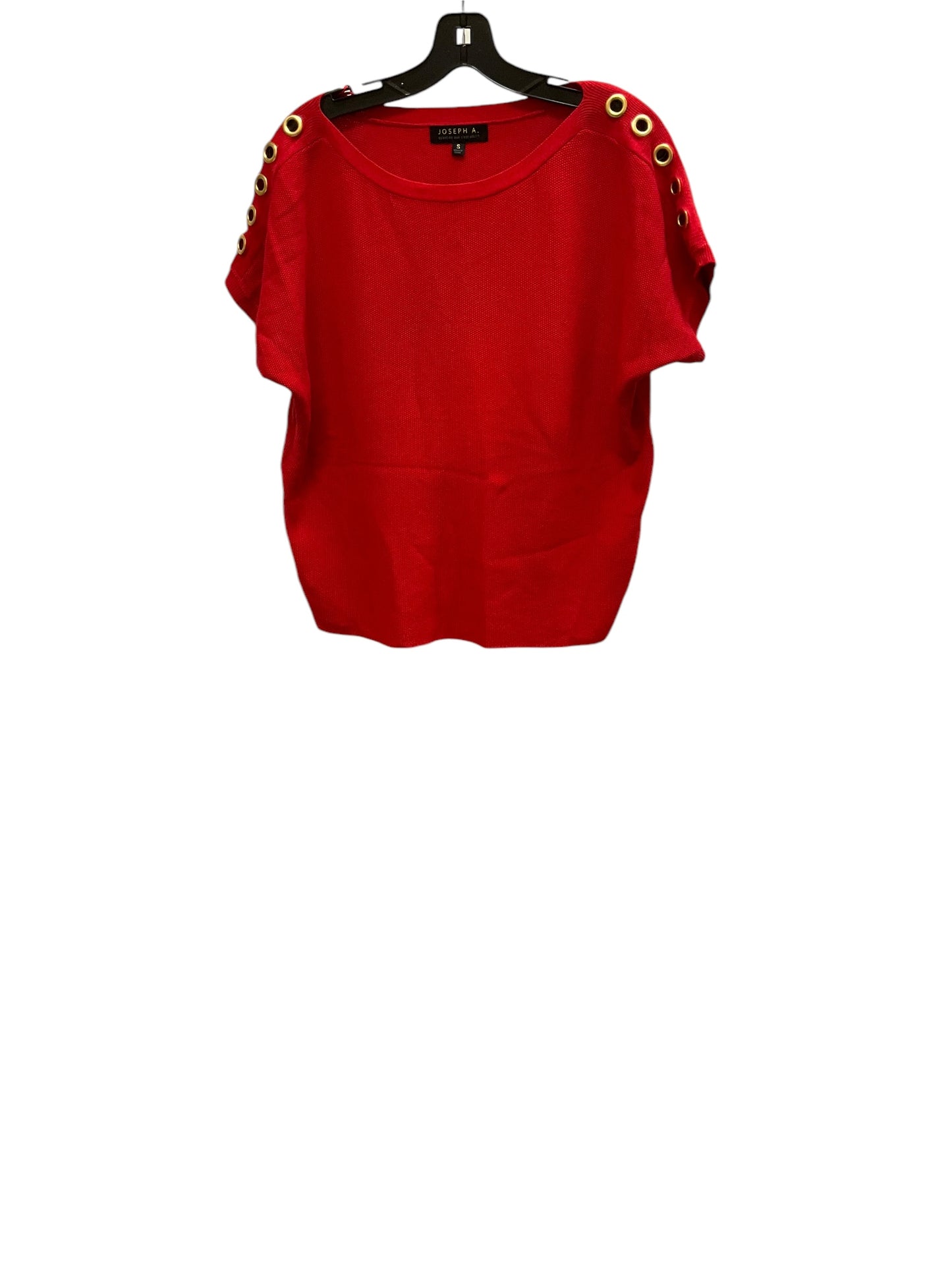 Top Sleeveless By Joseph A In Red, Size: S