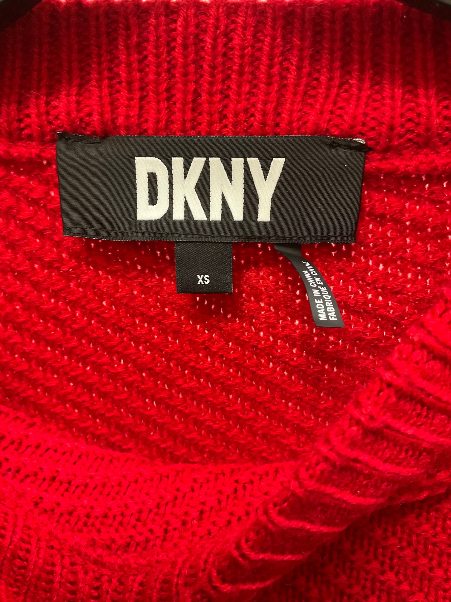 Sweater By Dkny In Red, Size: Xs