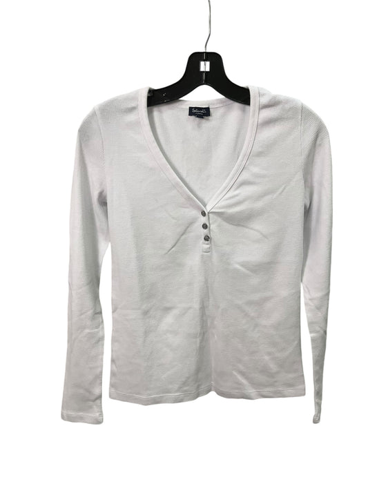 Top Long Sleeve Basic By Splendid In White, Size: Xs