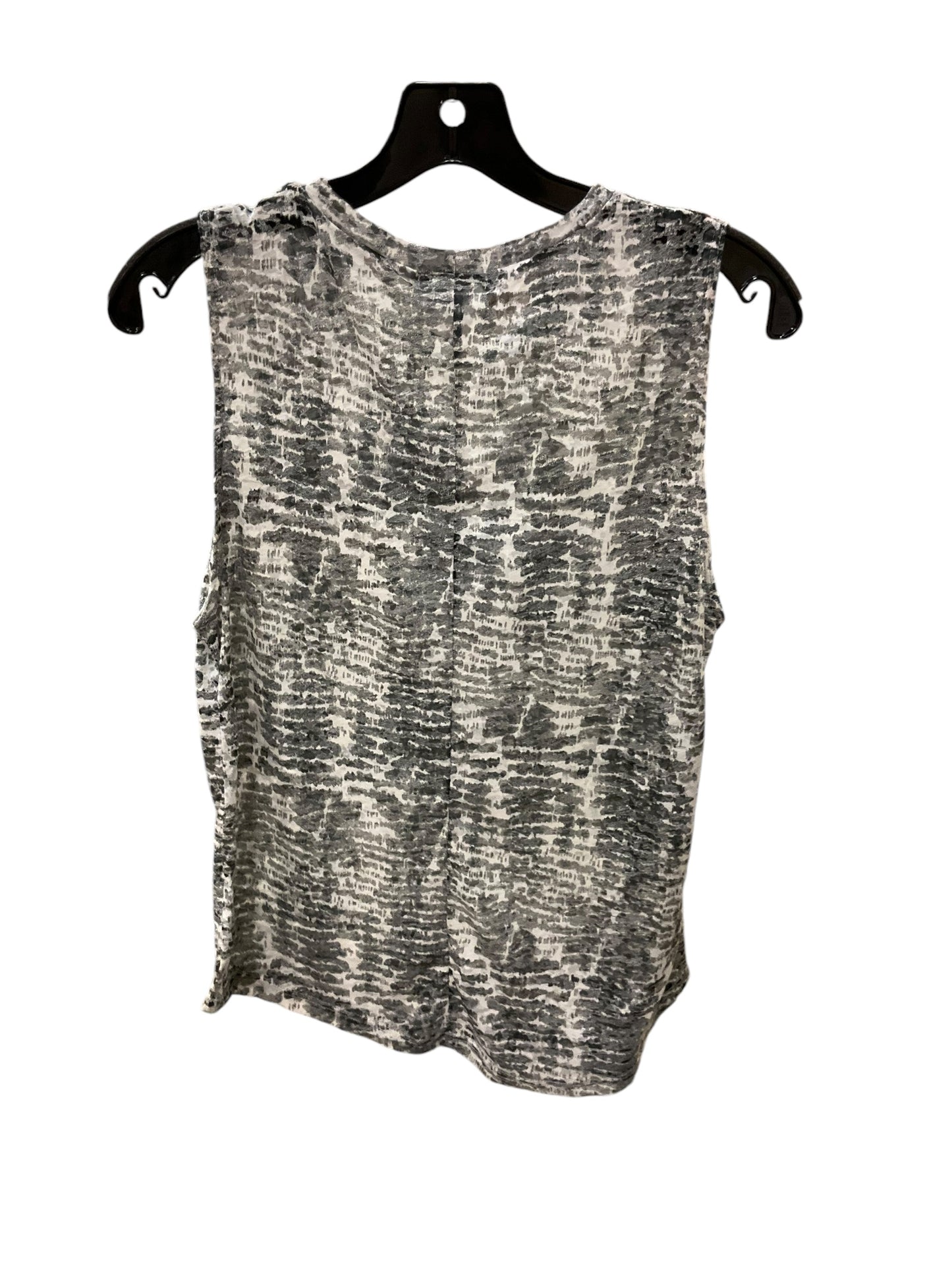 Top Sleeveless By Cmb In Black White, Size: S