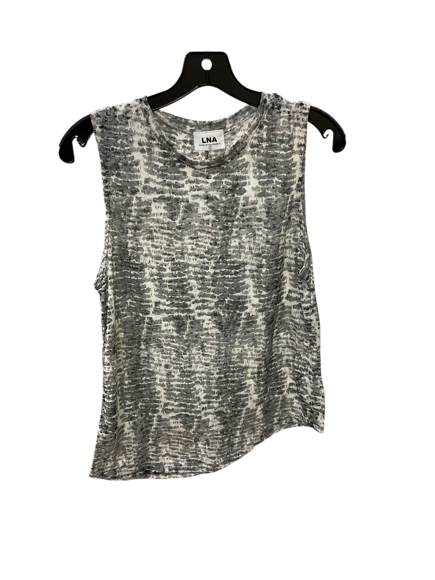 Top Sleeveless By Cmb In Black White, Size: S