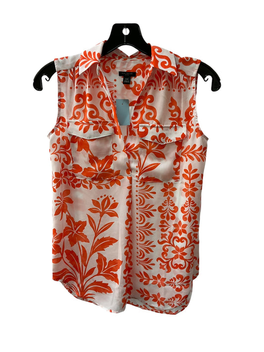 Top Sleeveless By Ann Taylor In Orange, Size: Xxs