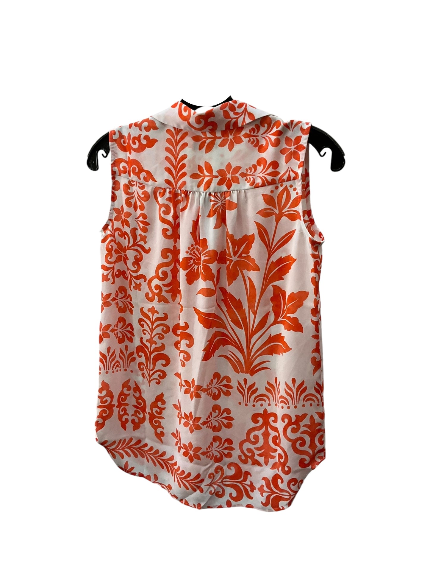 Top Sleeveless By Ann Taylor In Orange, Size: Xxs