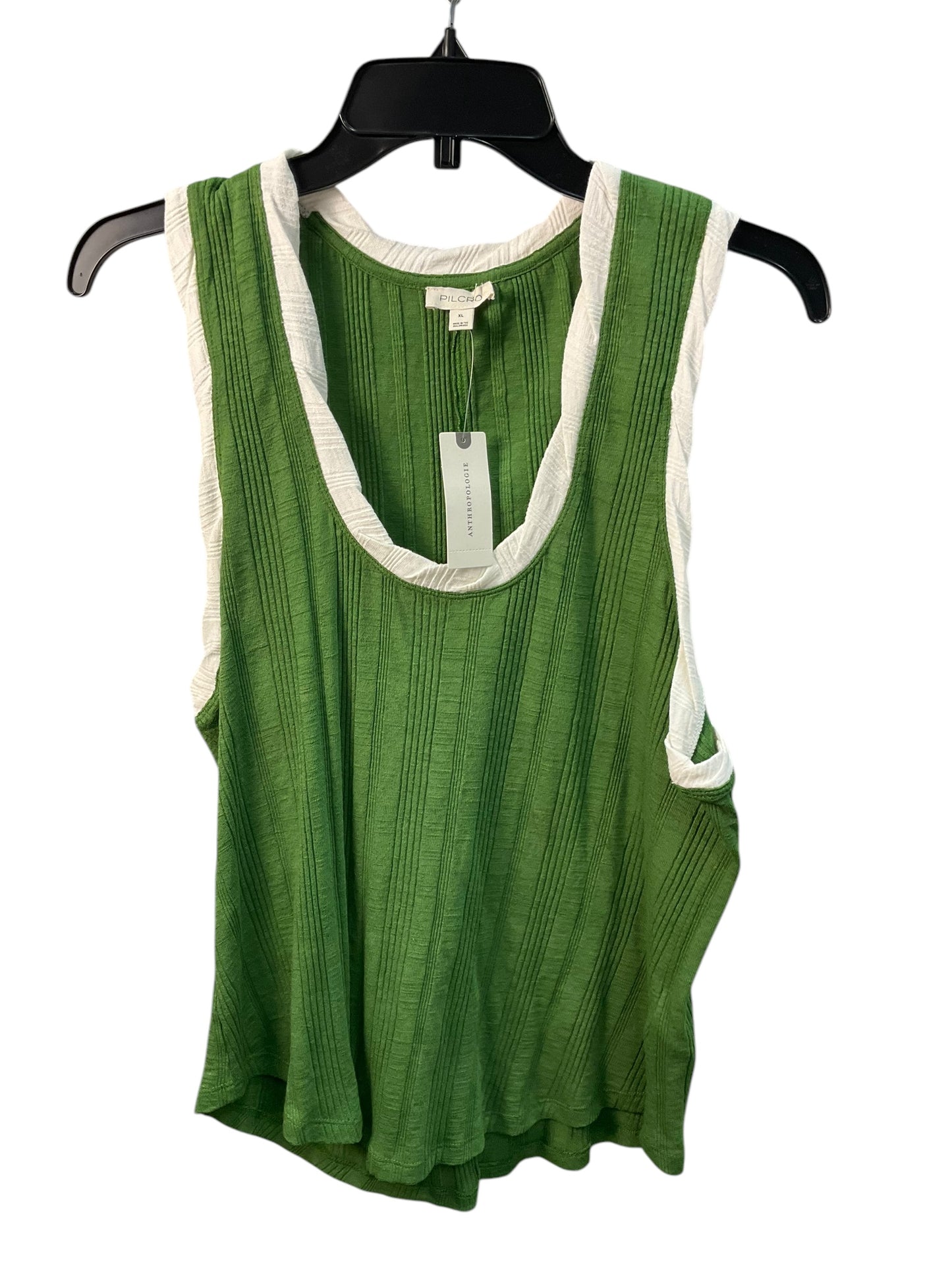 Top Sleeveless By Pilcro In Green, Size: Xl