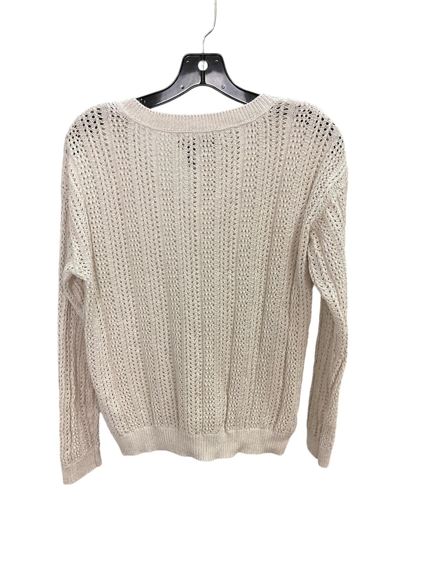 Top Long Sleeve By Dkny In Cream, Size: S