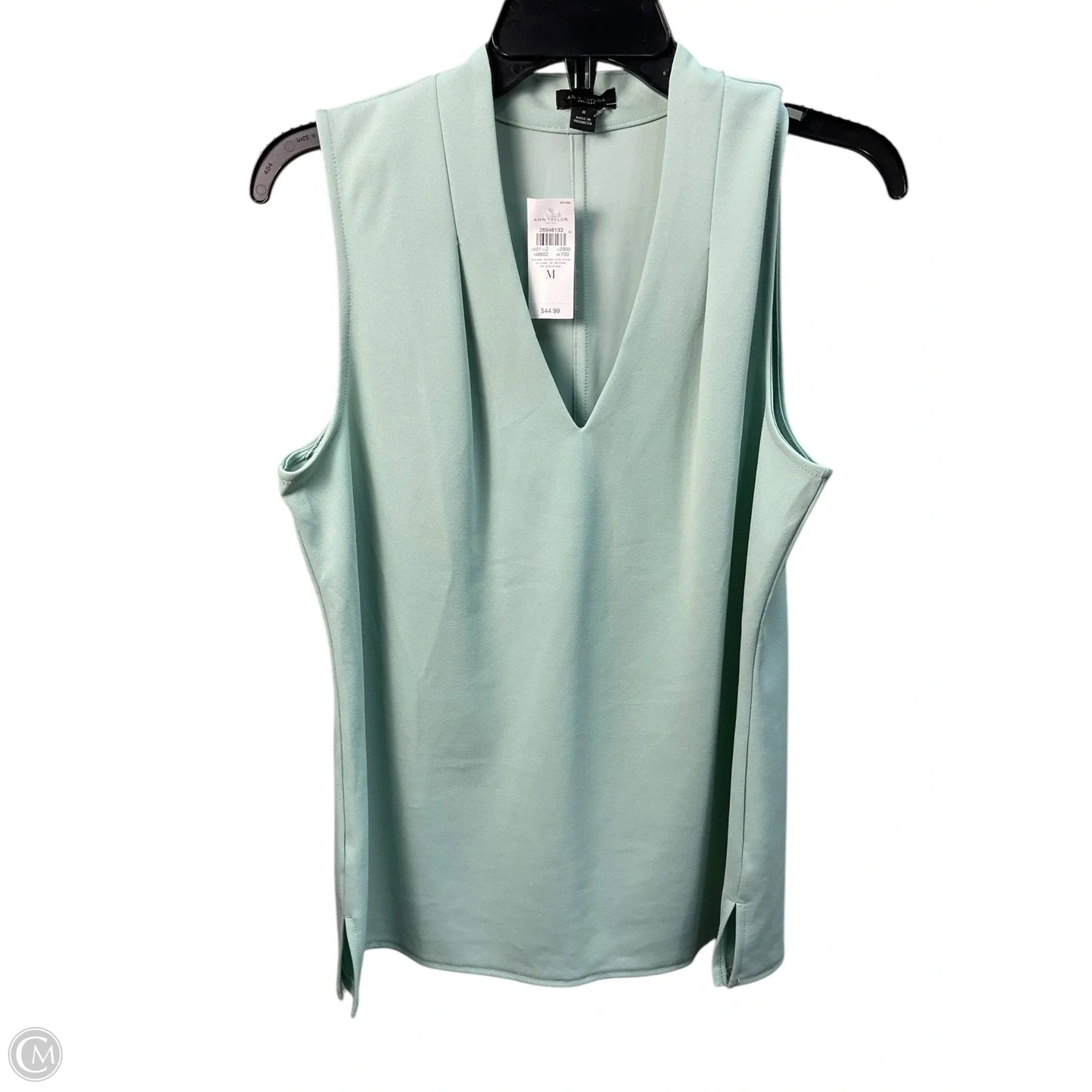 Top Sleeveless By Ann Taylor In Mint, Size: M