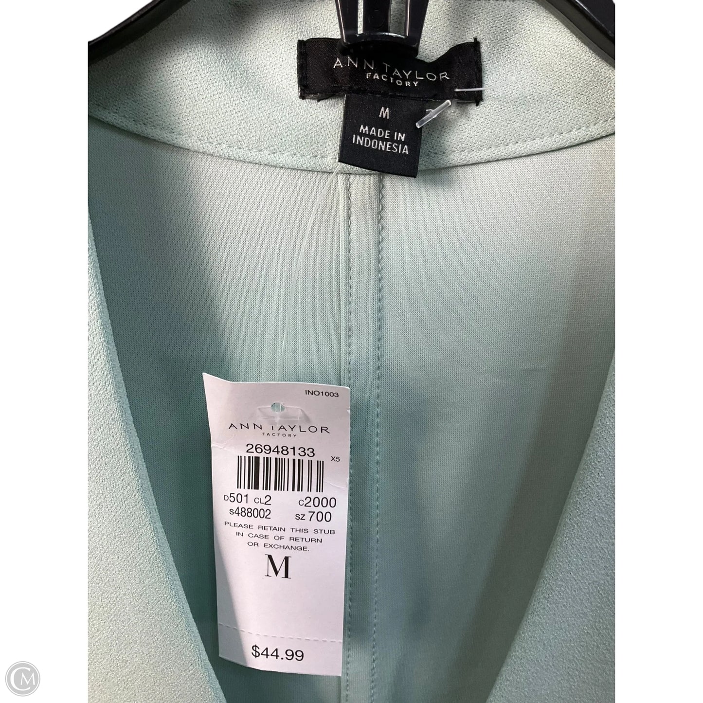 Top Sleeveless By Ann Taylor In Mint, Size: M