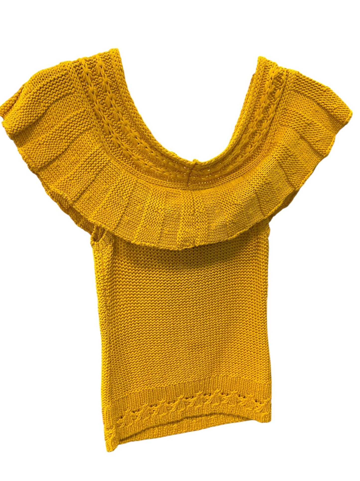 Top Sleeveless By Anthropologie In Yellow, Size: Xs