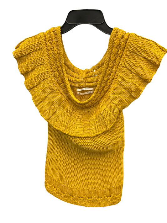 Top Sleeveless By Anthropologie In Yellow, Size: Xs