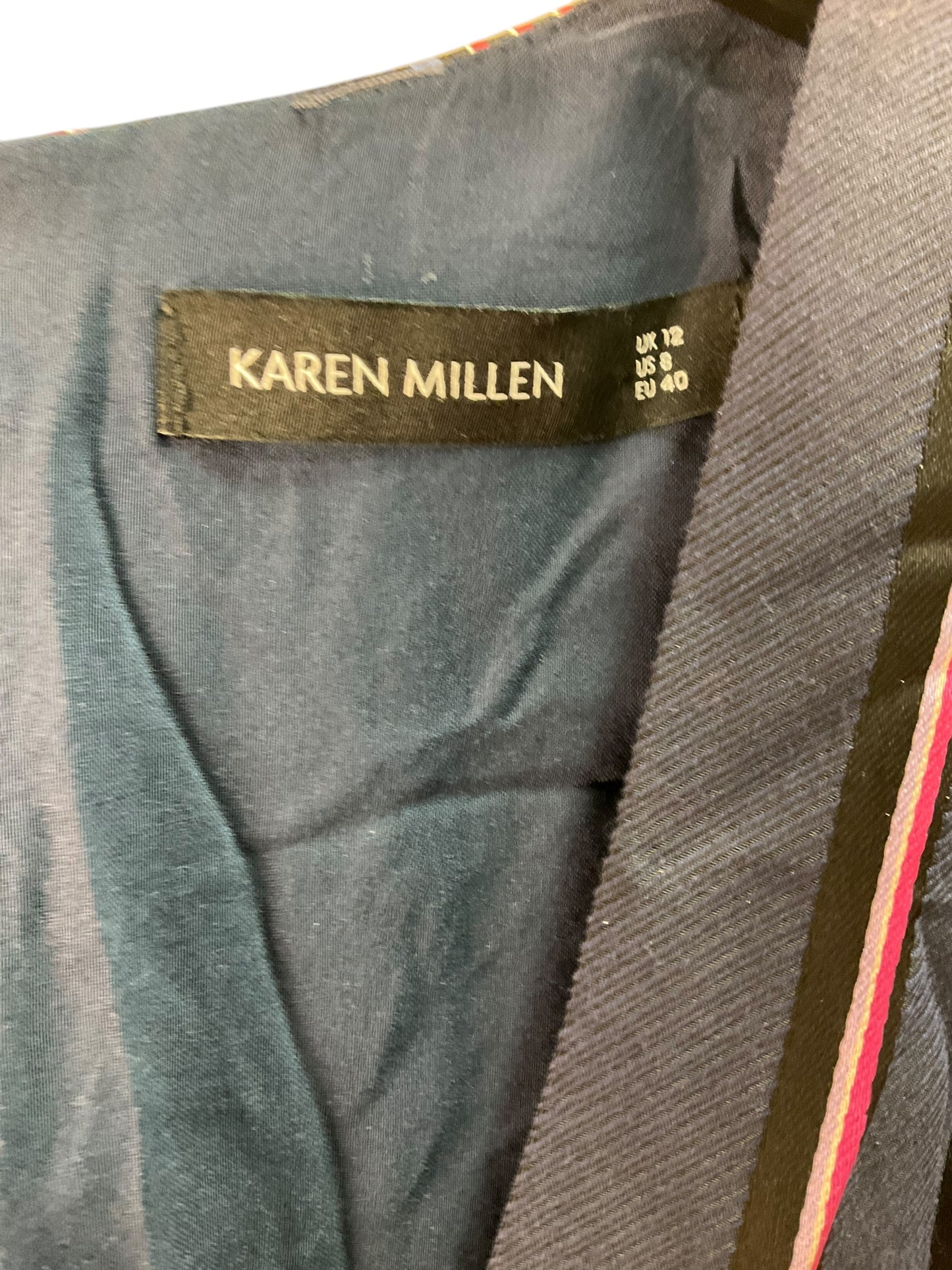 Dress Casual Midi By Karen Millen In Navy, Size: M