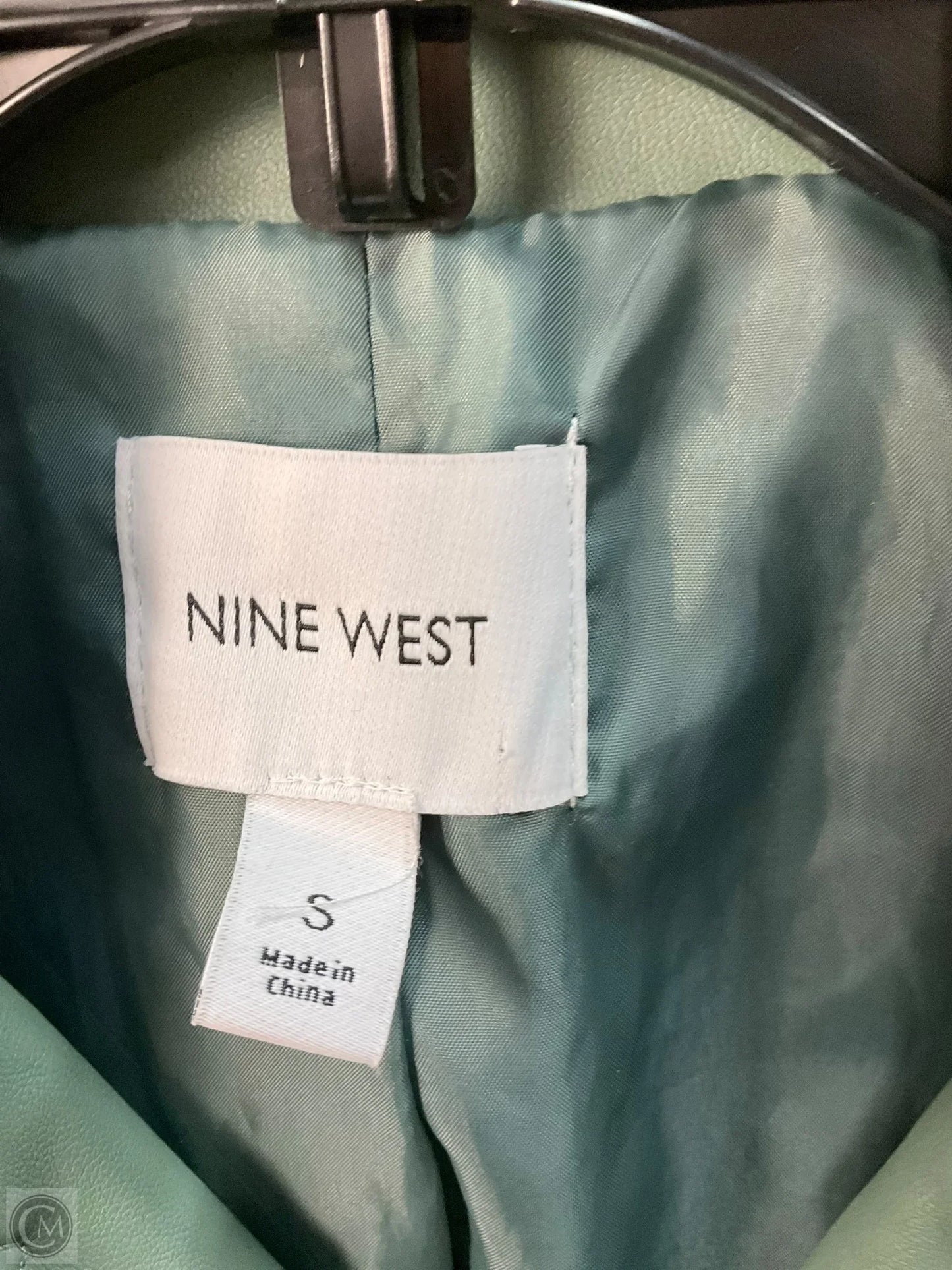 Jacket Moto By Nine West In Green, Size: S