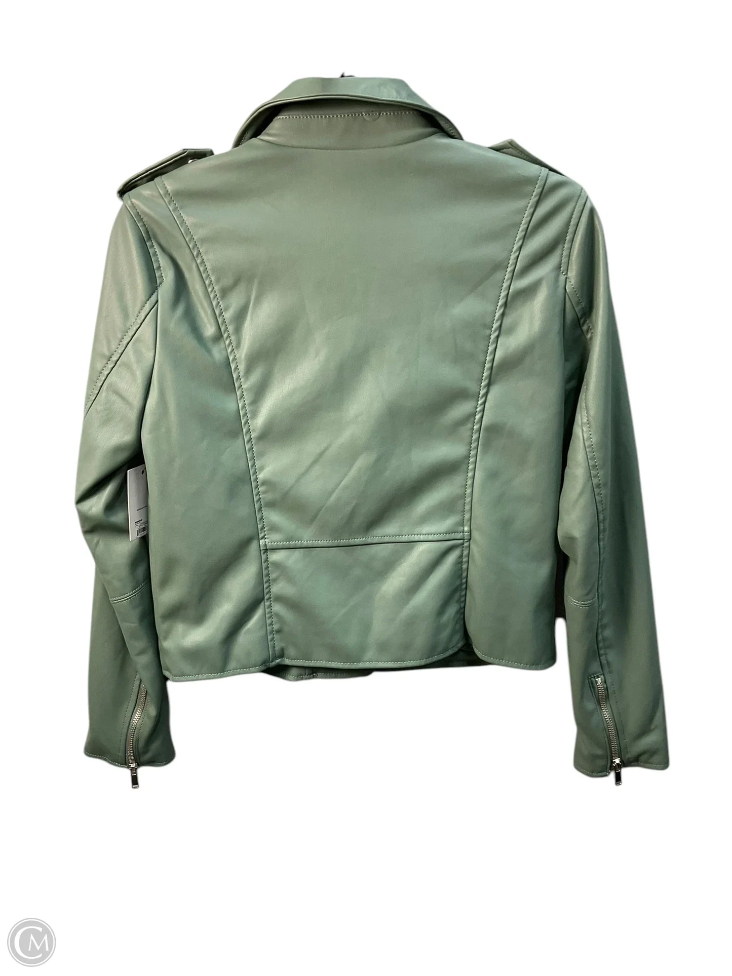 Jacket Moto By Nine West In Green, Size: S