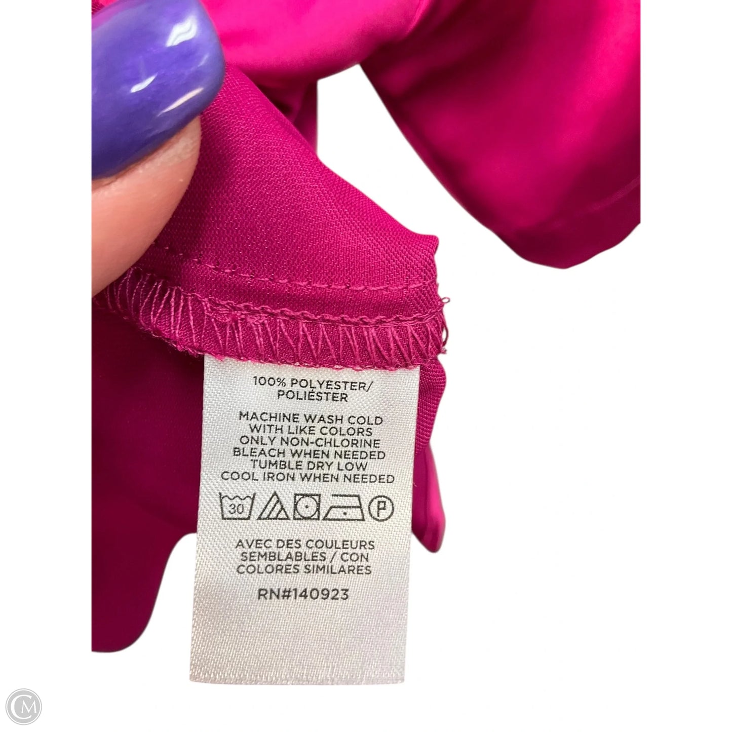 Top Short Sleeve By Loft In Pink, Size: S