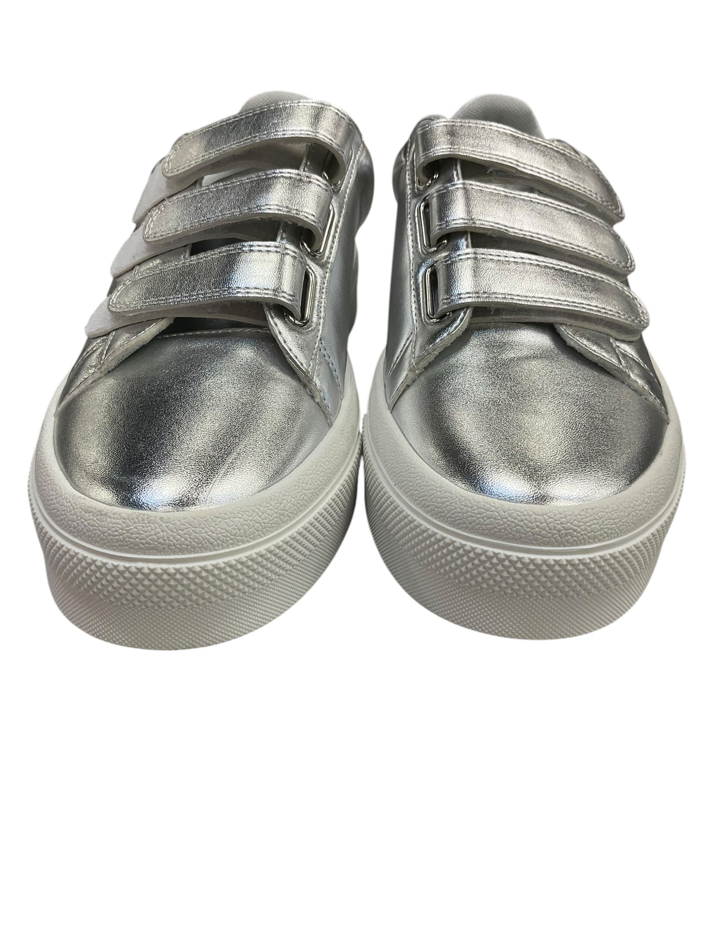 Shoes Sneakers By J Slides In Silver, Size: 8