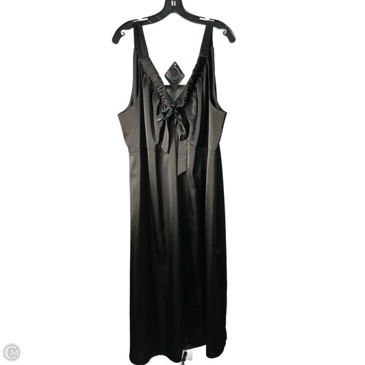 Dress Party Long By Eloquii In Black, Size: 22