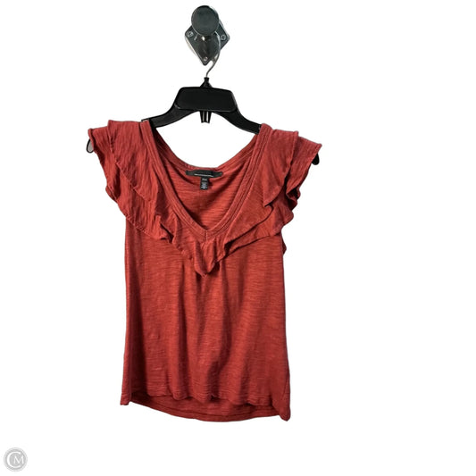 Top Sleeveless By White House Black Market In Orange, Size: Xxs